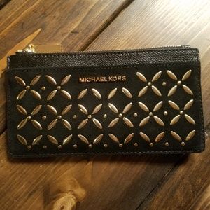 NWOT Michael Kors large slim card case wallet